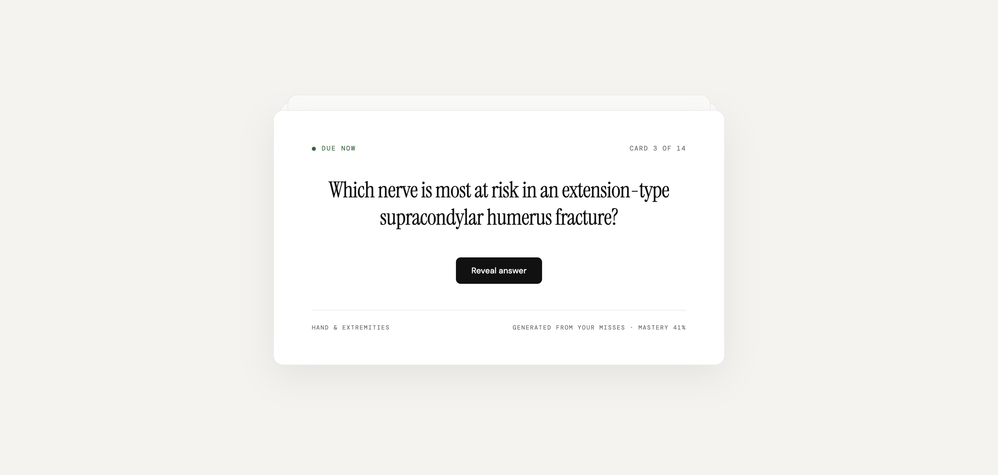 Flashcard generated from your missed questions
